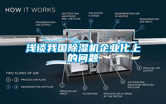 淺談我國除濕機企業(yè)化上的問題