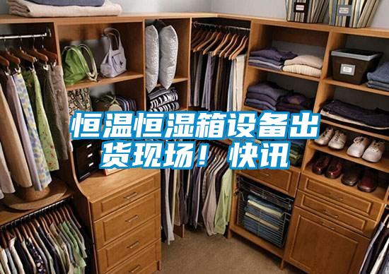 恒溫恒濕箱設(shè)備出貨現(xiàn)場！快訊