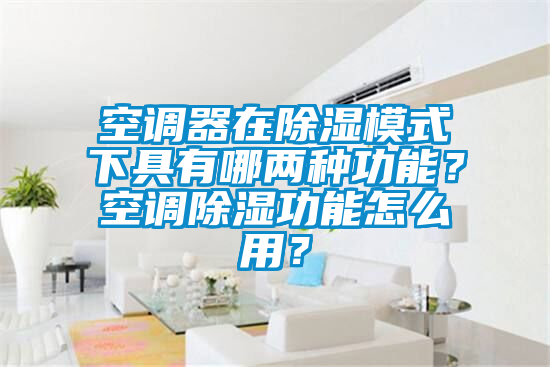 空調(diào)器在除濕模式下具有哪兩種功能？空調(diào)除濕功能怎么用？