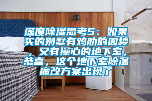 深度除濕思考5：如果買的別墅有雞肋的閣樓，又有操心的地下室，恭喜，這個地下室除濕魔改方案出現(xiàn)了