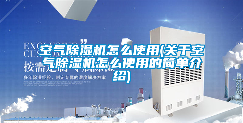 空氣除濕機(jī)怎么使用(關(guān)于空氣除濕機(jī)怎么使用的簡單介紹)