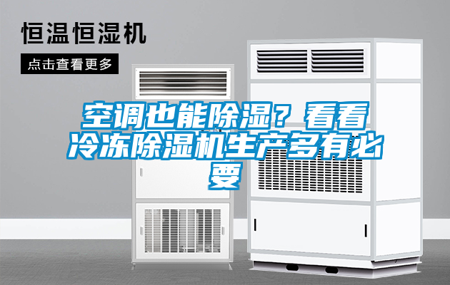 空調(diào)也能除濕？看看冷凍除濕機(jī)生產(chǎn)多有必要