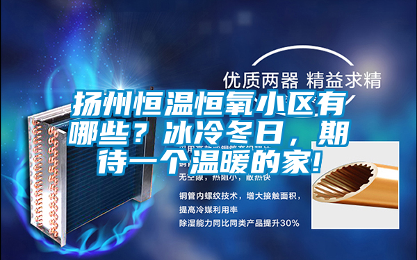揚州恒溫恒氧小區(qū)有哪些？冰冷冬日，期待一個溫暖的家!
