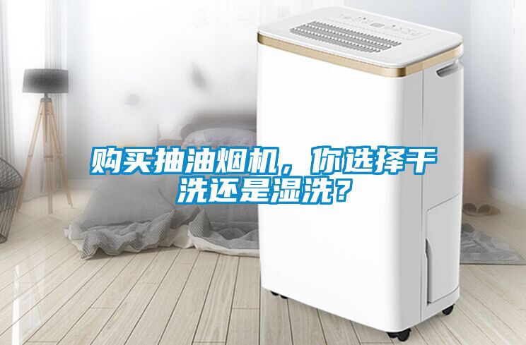 購(gòu)買(mǎi)抽油煙機(jī)，你選擇干洗還是濕洗？