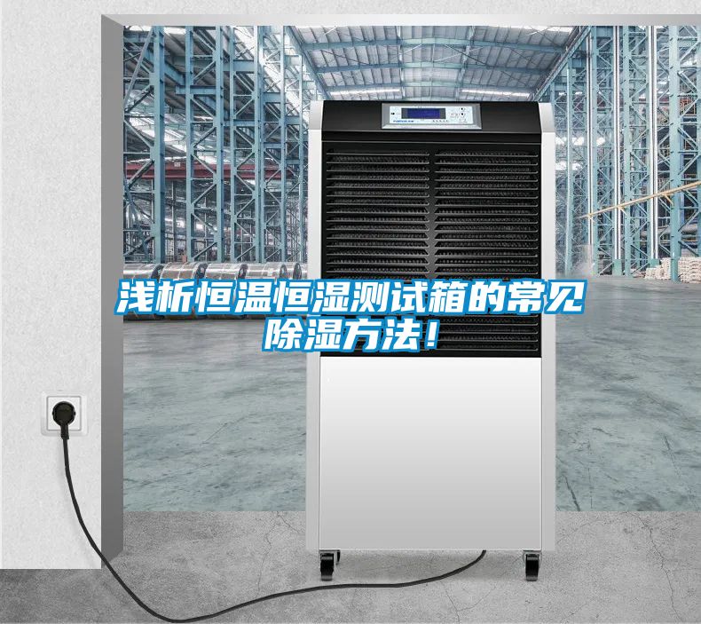 淺析恒溫恒濕測試箱的常見除濕方法！