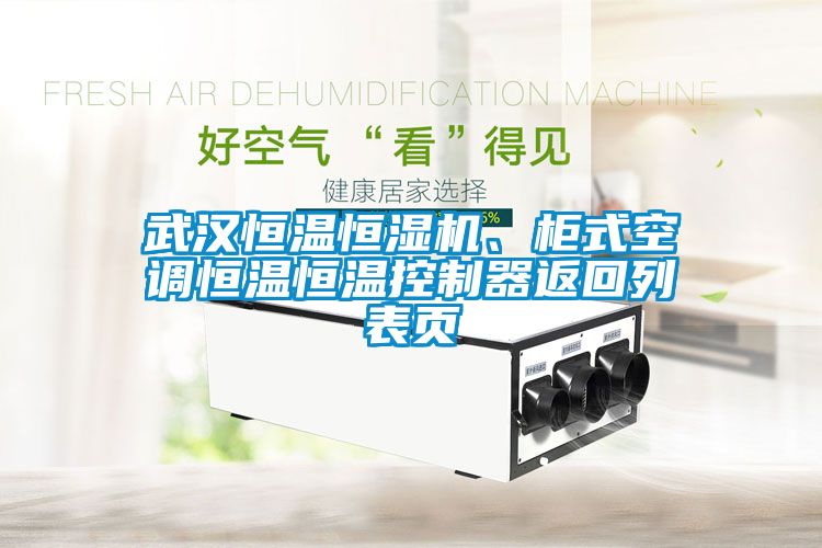 武漢恒溫恒濕機(jī)、柜式空調(diào)恒溫恒溫控制器返回列表頁