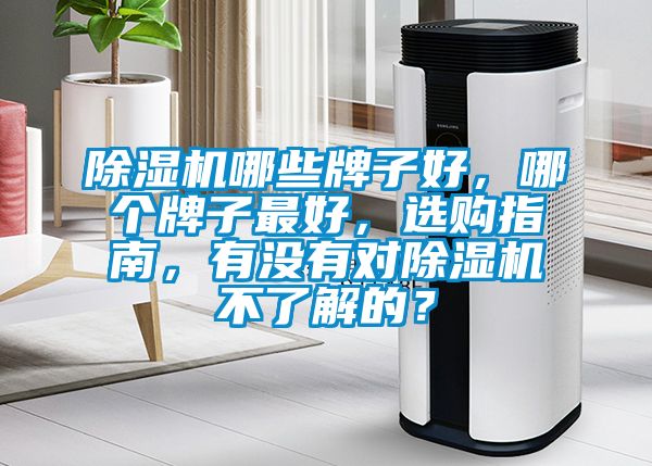 除濕機哪些牌子好，哪個牌子最好，選購指南，有沒有對除濕機不了解的？