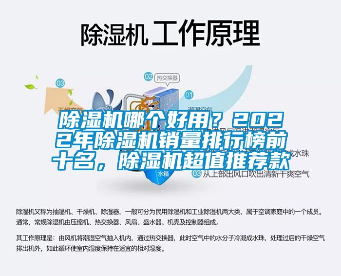 除濕機哪個好用？2022年除濕機銷量排行榜前十名，除濕機超值推薦款