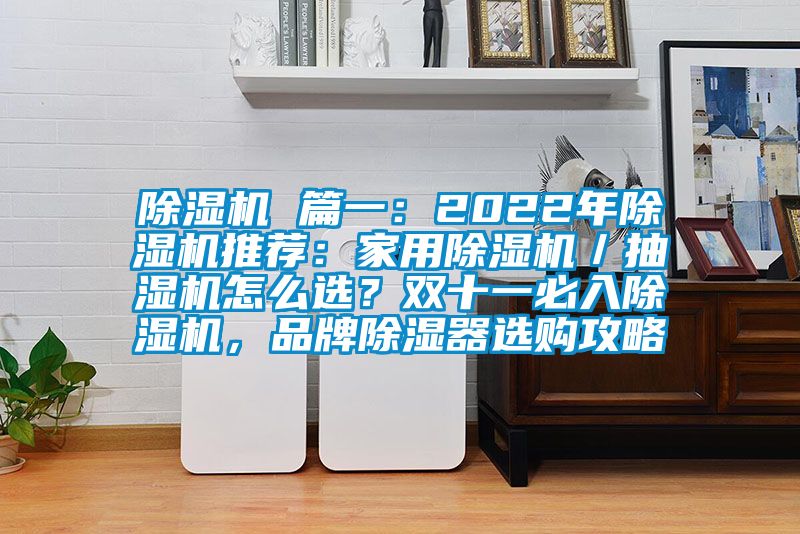 除濕機 篇一：2022年除濕機推薦：家用除濕機／抽濕機怎么選？雙十一必入除濕機，品牌除濕器選購攻略