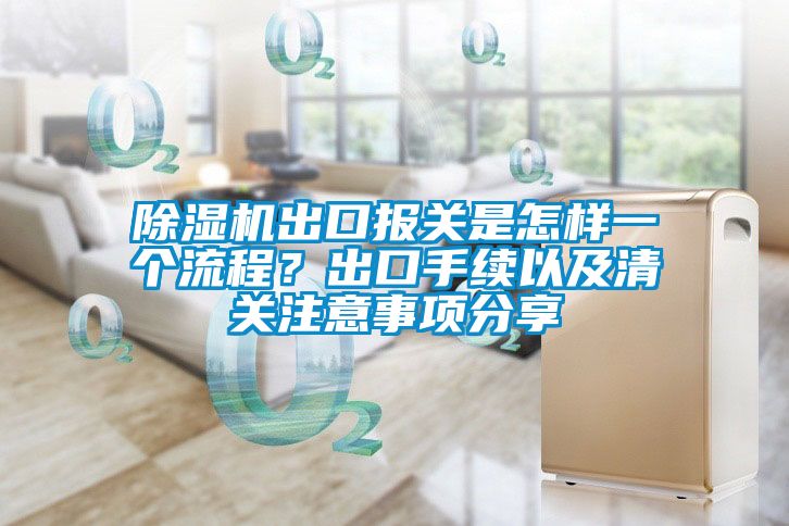 除濕機出口報關(guān)是怎樣一個流程？出口手續(xù)以及清關(guān)注意事項分享