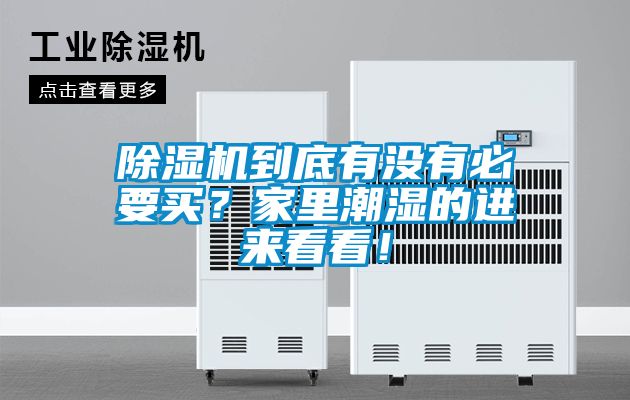 除濕機到底有沒有必要買？家里潮濕的進來看看！