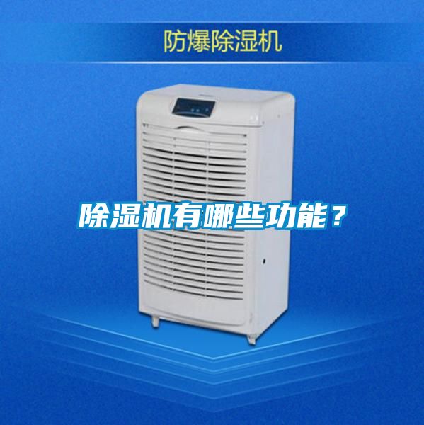 除濕機有哪些功能？