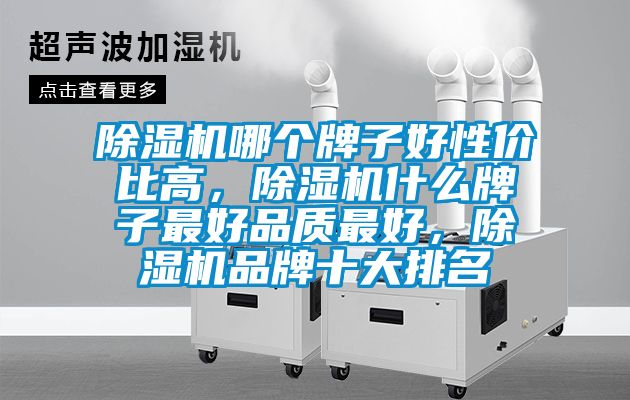 除濕機哪個牌子好性價比高，除濕機什么牌子最好品質最好，除濕機品牌十大排名