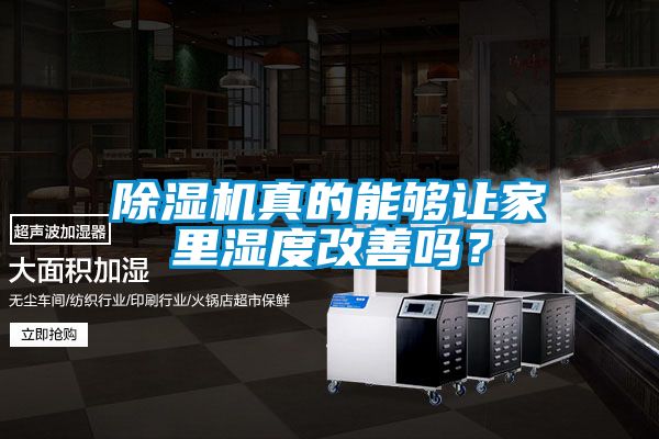 除濕機(jī)真的能夠讓家里濕度改善嗎？