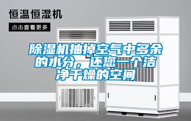 除濕機抽掉空氣中多余的水分，還您一個潔凈干燥的空間