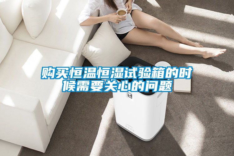 購買恒溫恒濕試驗(yàn)箱的時(shí)候需要關(guān)心的問題