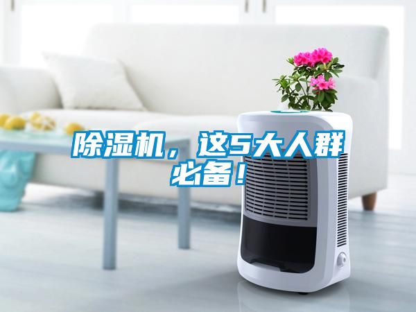 除濕機(jī)，這5大人群必備！