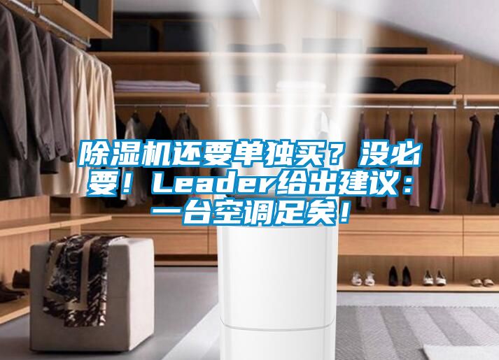 除濕機還要單獨買？沒必要！Leader給出建議：一臺空調(diào)足矣！