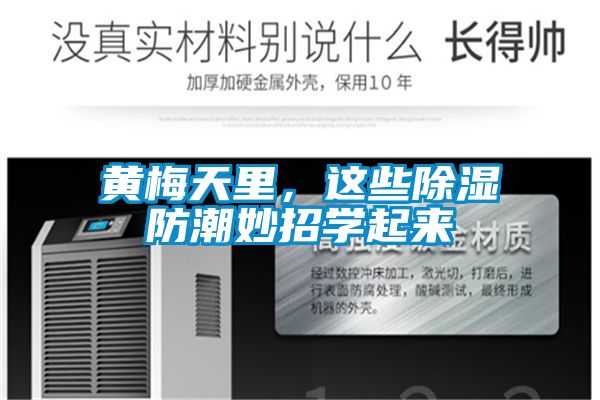 黃梅天里，這些除濕防潮妙招學(xué)起來